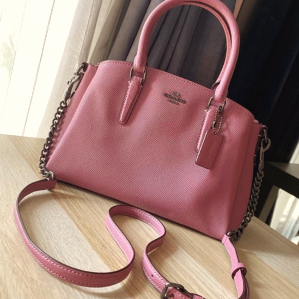 ⭕ SOLD ⭕Coach Sage Carryall Pink Leather New! Cute😎